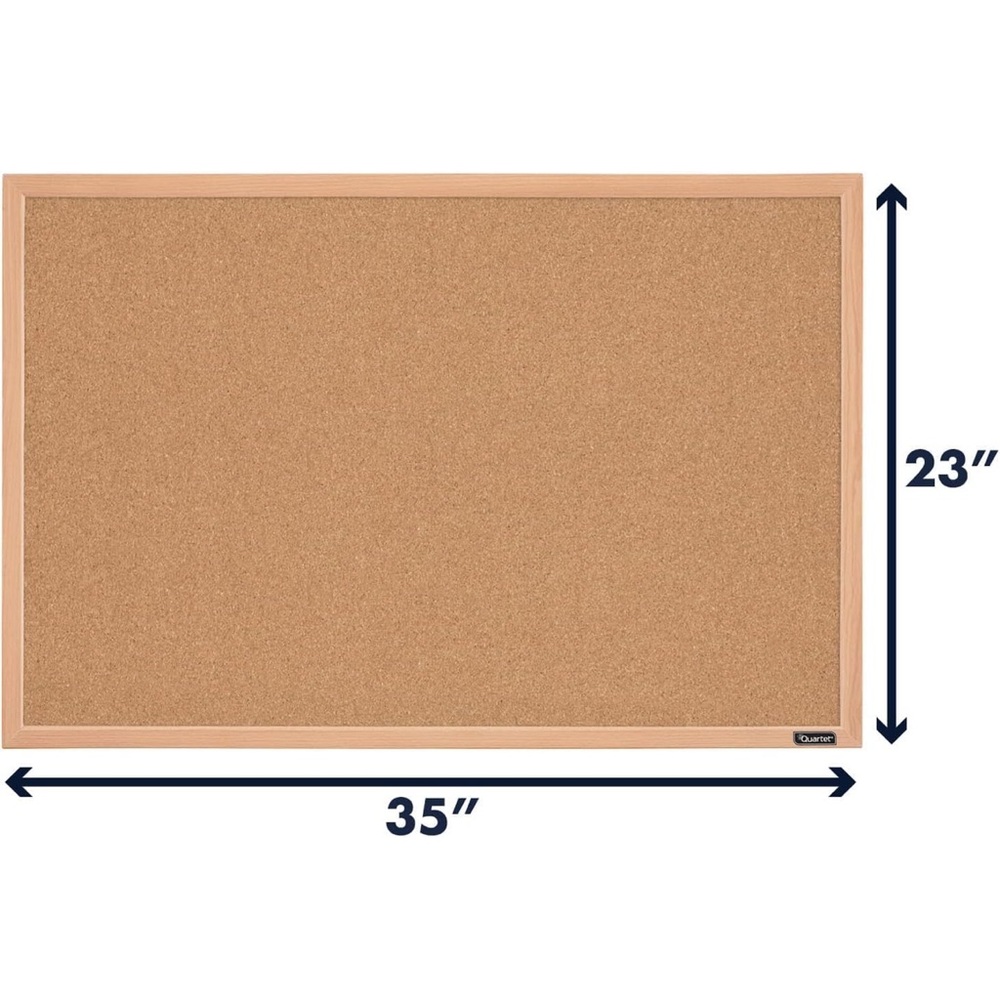 Wood Framed Cork Bulletin Board